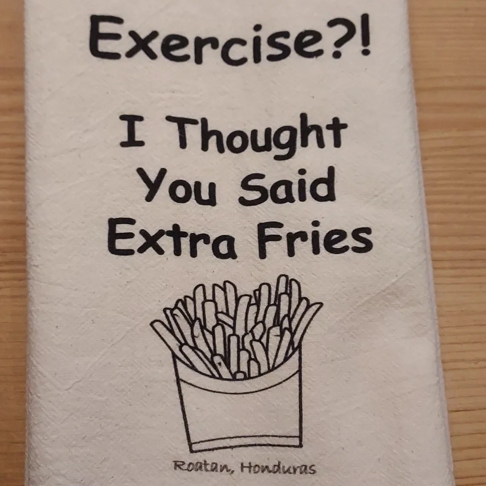 Funny tea towel dish towel cotton
